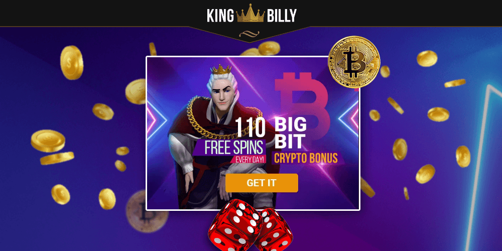 Make a deposit of BTC and use promo code to get free spins at King Billy Casino