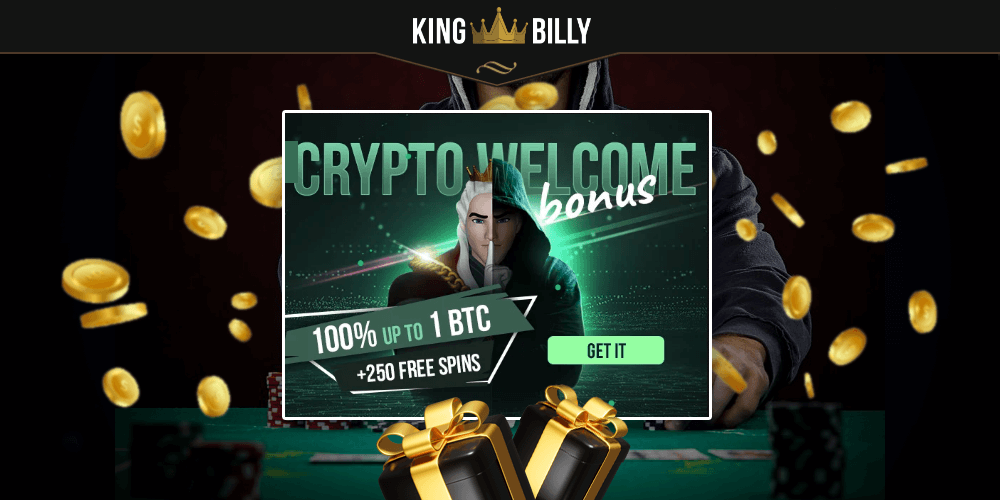 King Billy Casino has prepared this bonus for users who prefer to use cryptocurrencies for their transactions