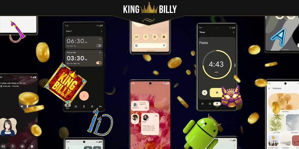 A list of the most supported Android devices with King Billy casino