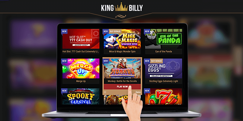 Choose your favorite game at King Billy Casino, start playing and enjoy the gaming experience